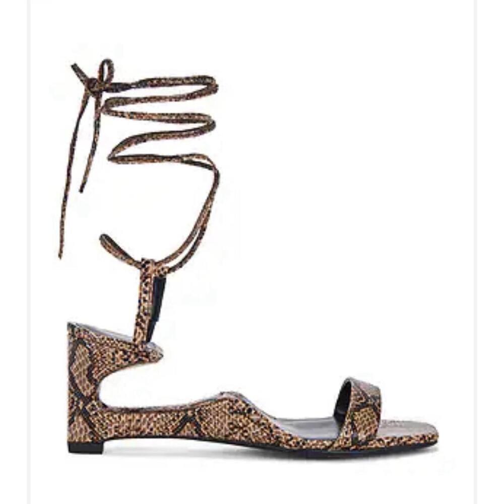 Reversed Sandals in Brown Jeffrey Campbell Sz 6 New In Box Revolve Extra Heel